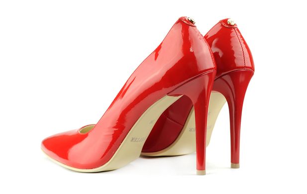 Женские туфли красные 6149