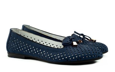 Женские туфли синие 4862