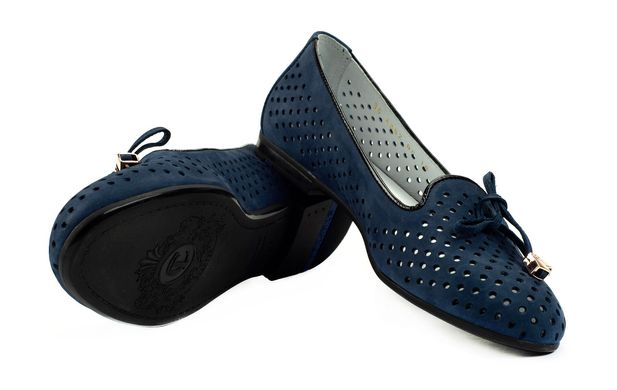 Женские туфли синие 4862