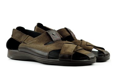 Мужские сандали коричневые 6048