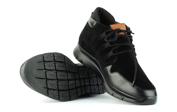 Мужские кроссовки черные 6642