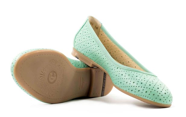 Жіночі туфлі зелені 5670
