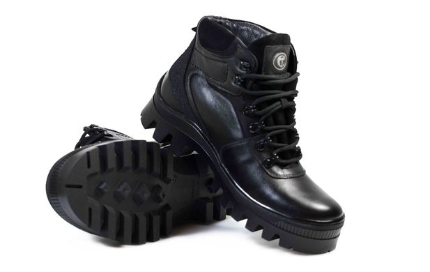 Мужские ботинки черные 6277