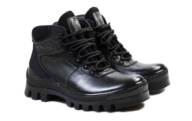 Мужские ботинки черные 6277