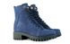 Женские ботинки синие 6616