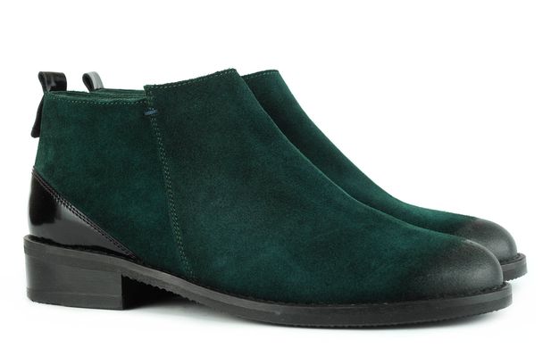 Женские ботинки зеленые 6592