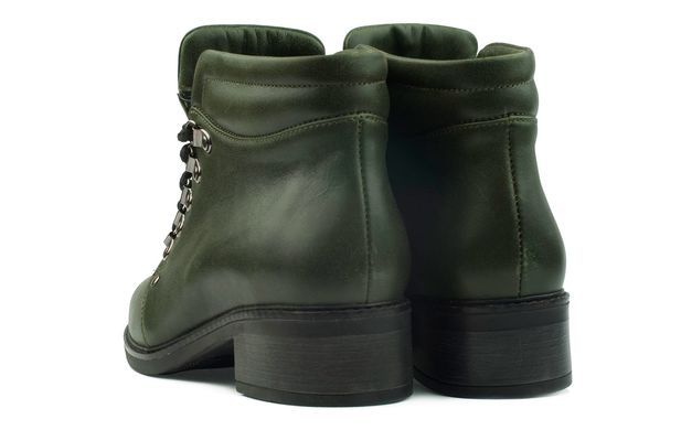 Женские ботинки зеленые 6746