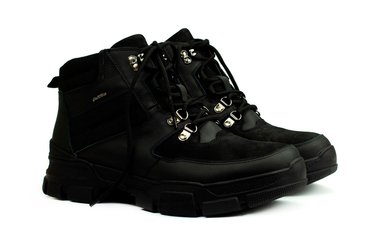 Мужские ботинки черные 7042