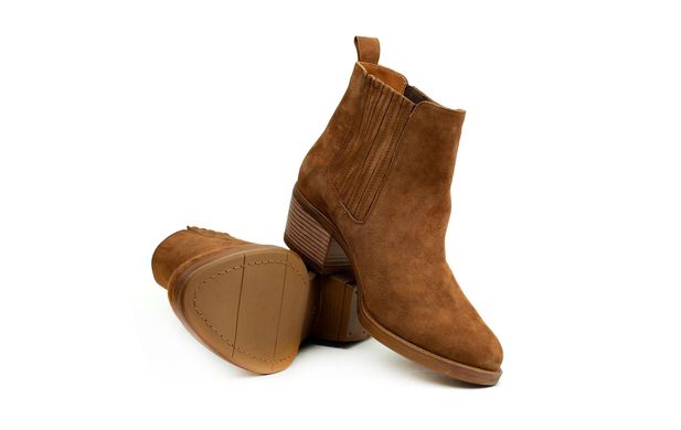 Женские ботинки светло-коричневые 7018