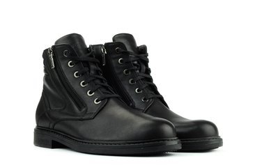 Мужские ботинки черные 6722