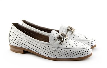 Жіночі туфлі білі 7640
