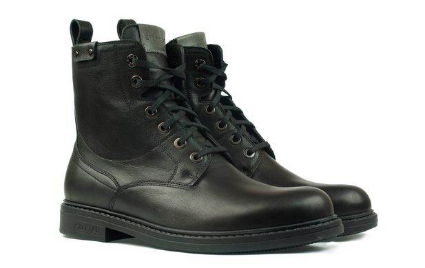 Мужские ботинки черные 6711